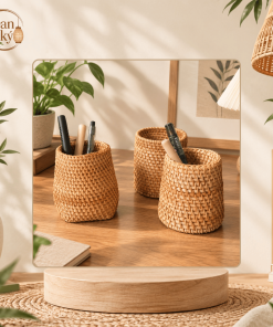 Cốc Mây Tre Đan Ký Handmade